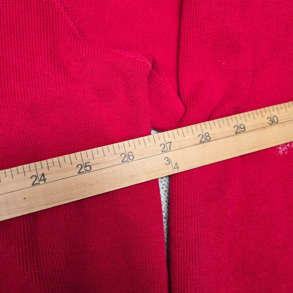 Polo Ralph Lauren Sweater Mens XLT Tall Red 1/4 Zip Mock Neck Sweatshirt Pony - Picture 9 of 16